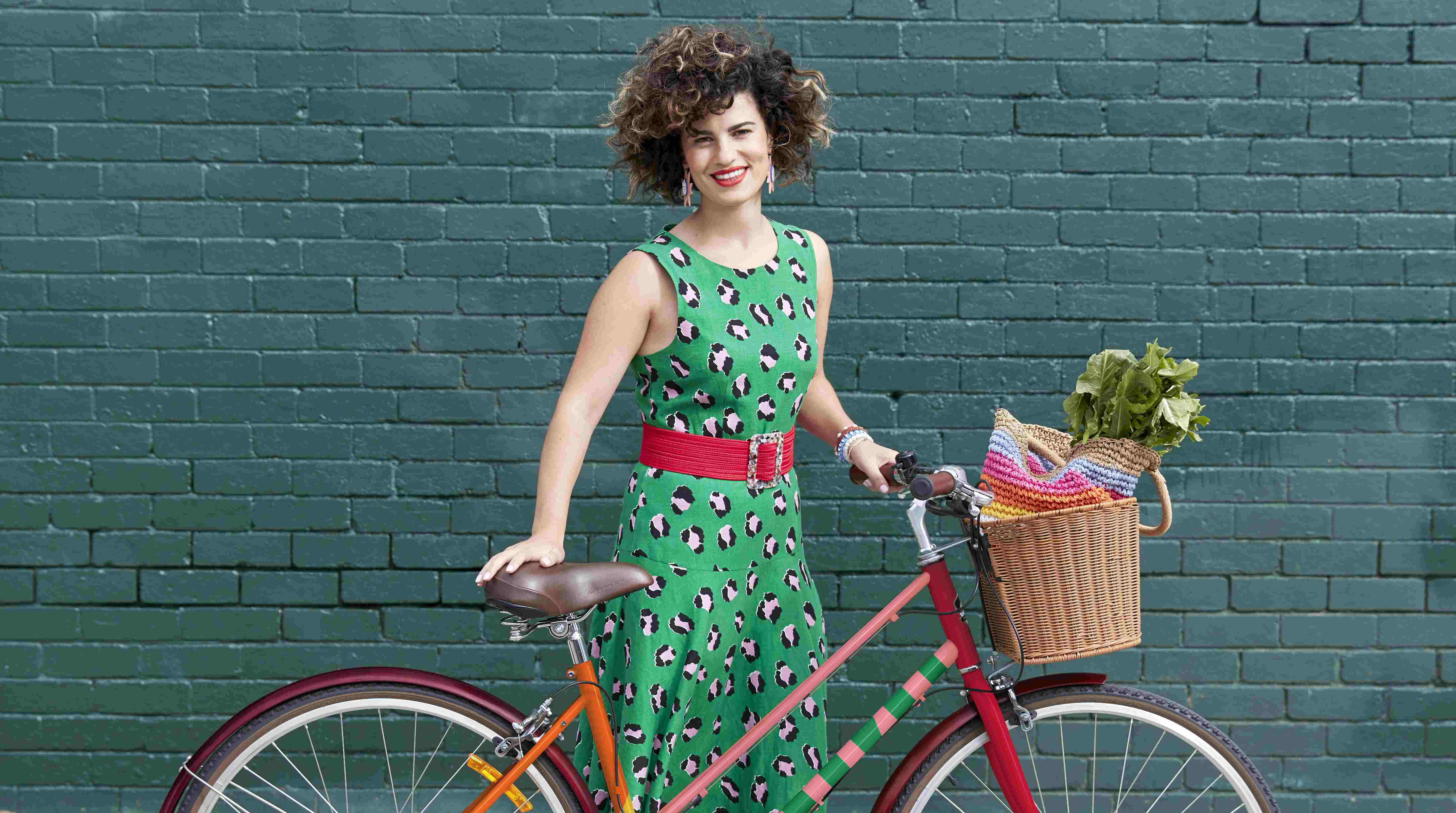 Lady with bike