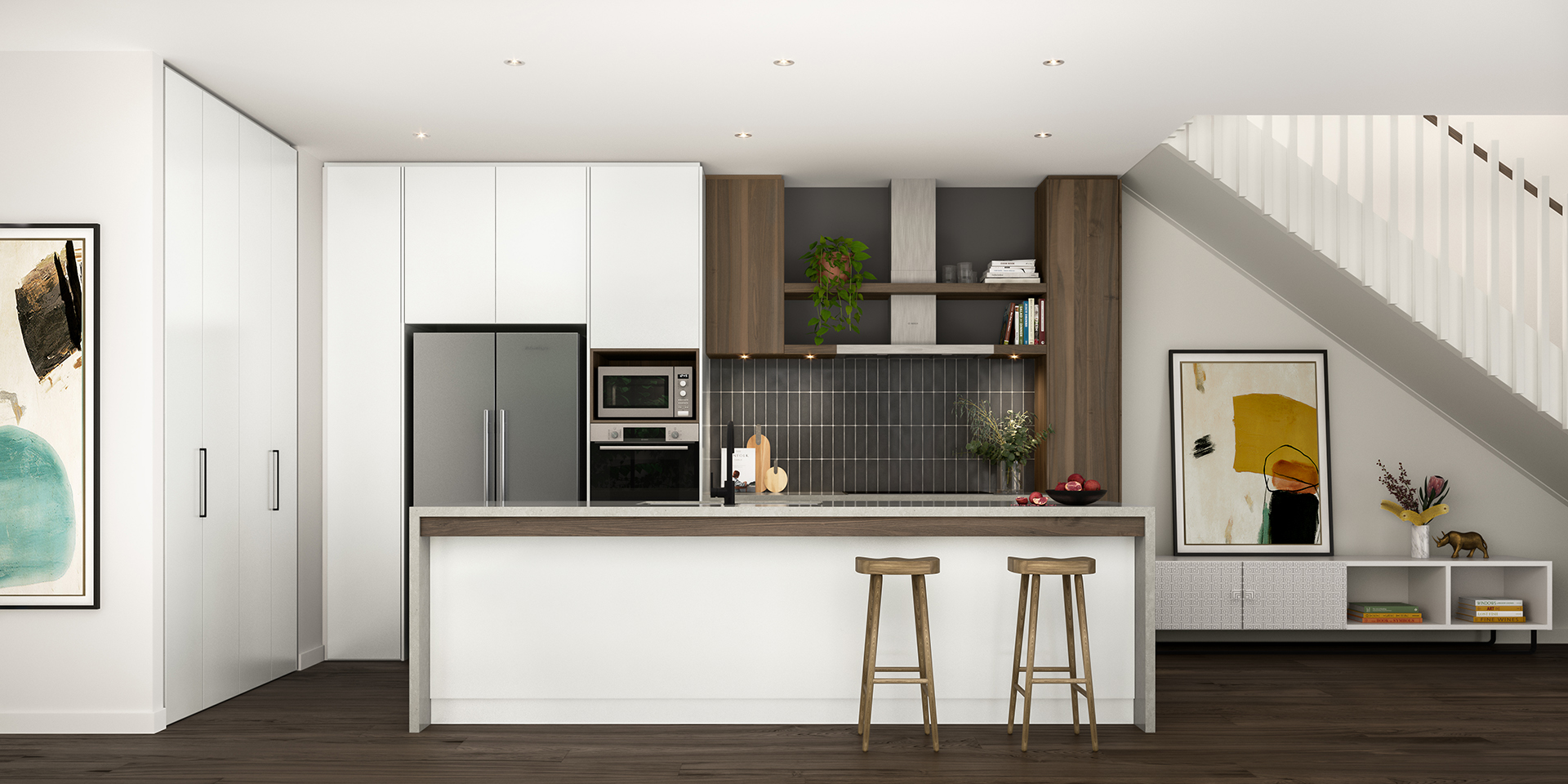 Kitchen Contrast